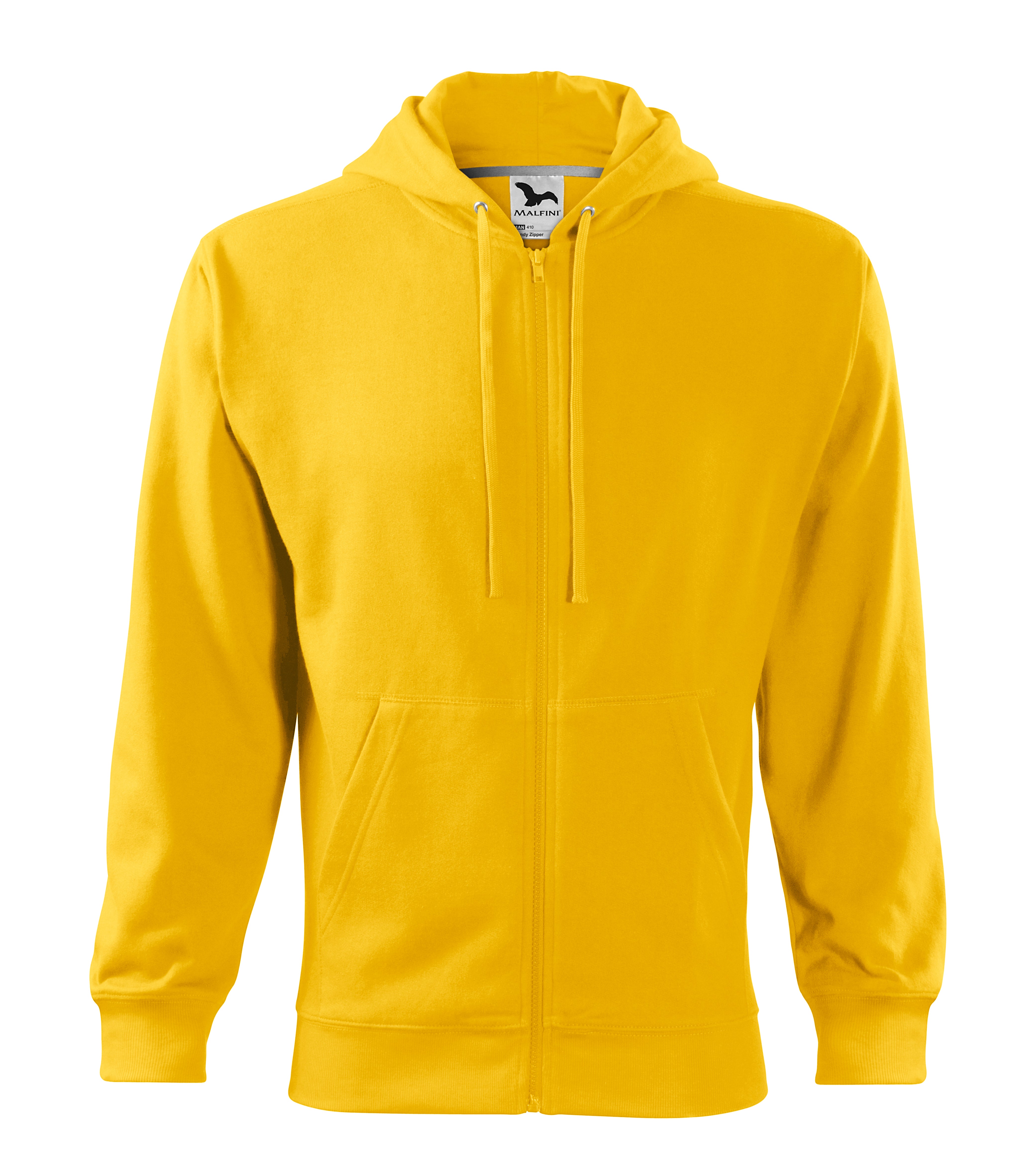 MALFINI Trendy zipper 410 Radna majica dugih rukava sa kapuljačom i zipom