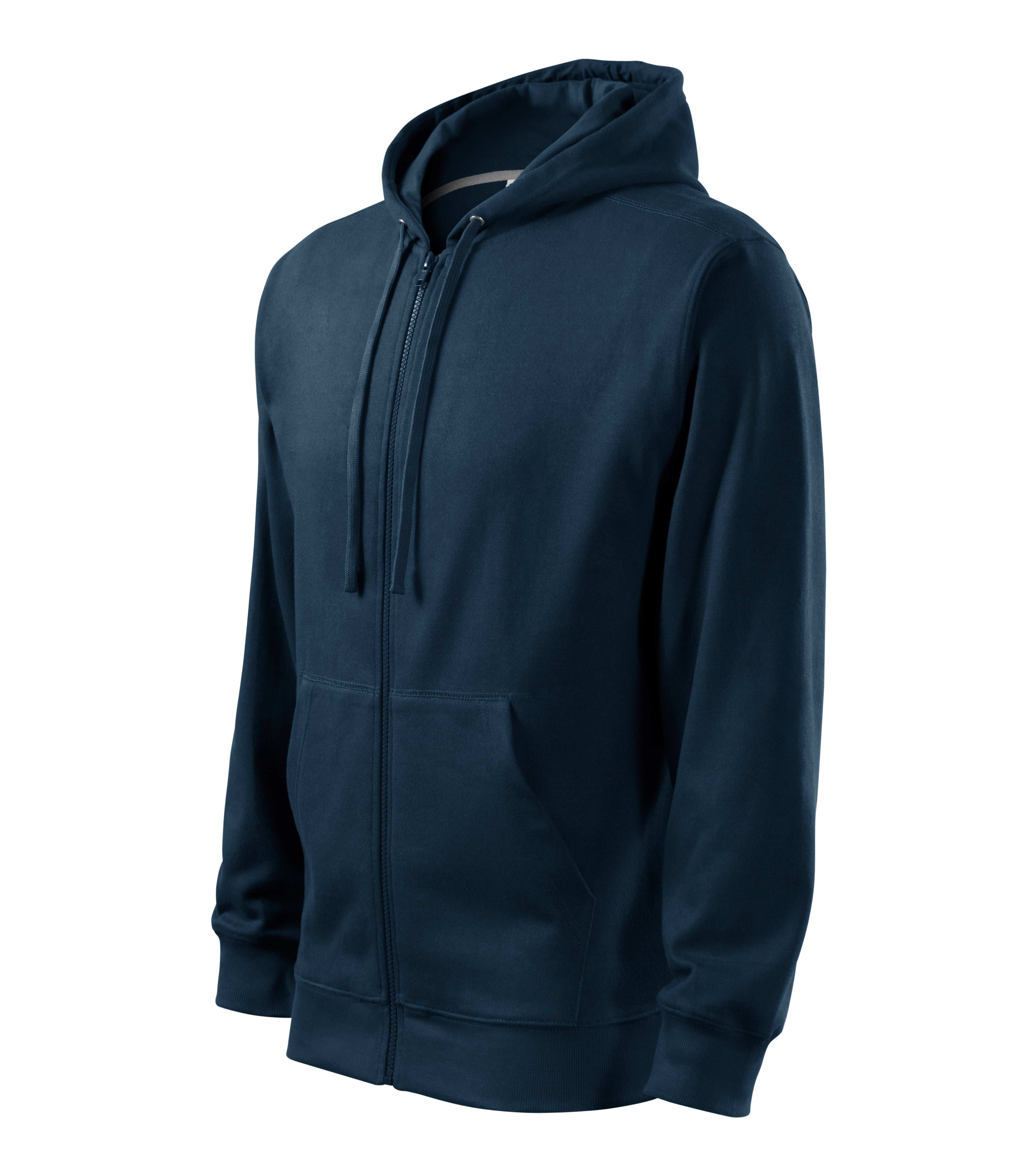 MALFINI Trendy zipper 410 Radna majica dugih rukava sa kapuljačom i zipom