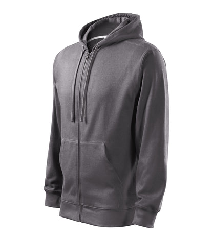 MALFINI Trendy zipper 410 Radna majica dugih rukava sa kapuljačom i zipom